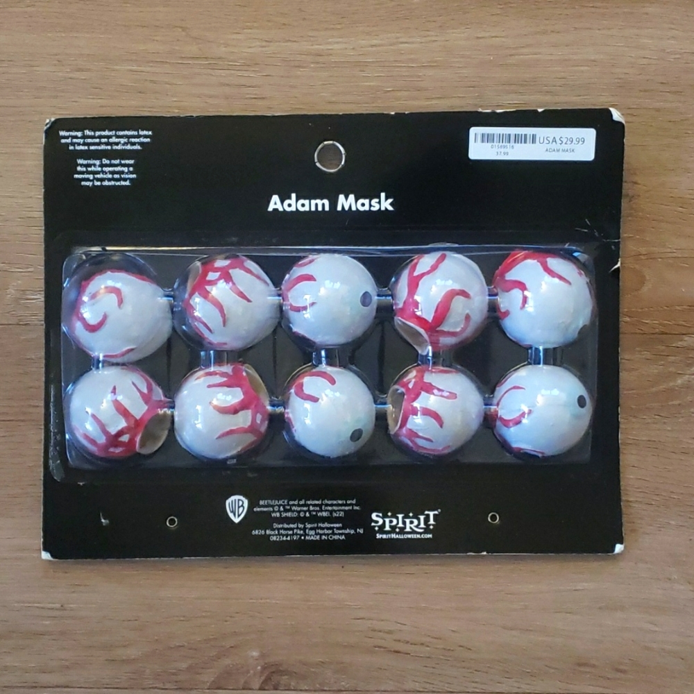 Adam Mask Eyeballs-Beetlejuice